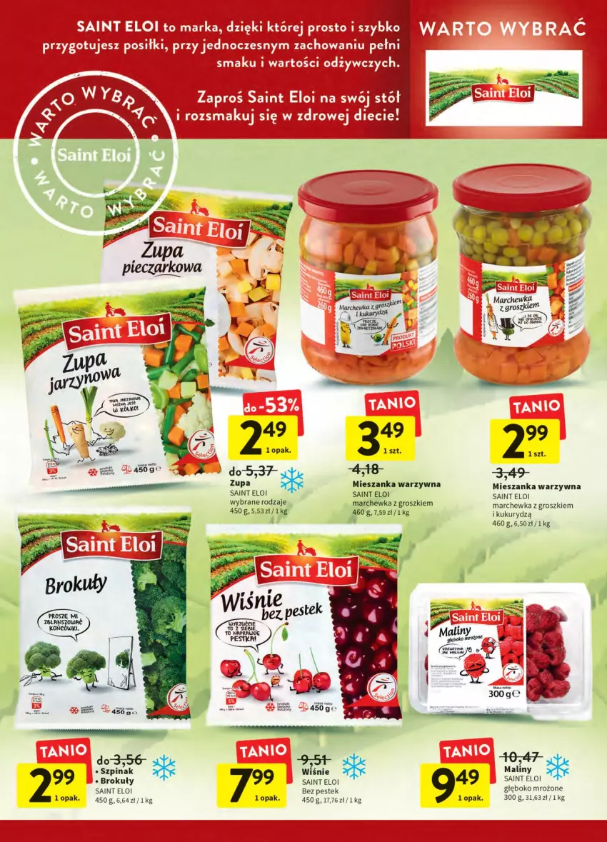 Gazetka promocyjna Intermarche - ważna 20.04 do 27.04.2022 - strona 24 - produkty: Brokuły, LG, Marchewka, Mieszanka warzyw, Stek, Szpinak, Zupa