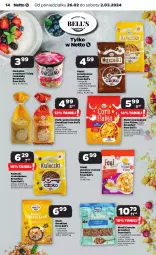 Gazetka promocyjna Netto - Artykuły spożywcze - Gazetka - ważna od 02.03 do 02.03.2024 - strona 14 - produkty: Corn flakes, Ryż, Mus, Bell, Kawa, Owsianka, Danio, Owoce, Fa