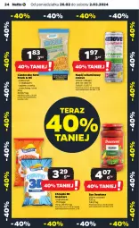 Gazetka promocyjna Netto - Artykuły spożywcze - Gazetka - ważna od 02.03 do 02.03.2024 - strona 24 - produkty: Dawtona, Sos, Chia, Chrupki, Tera, Napój, Kokos
