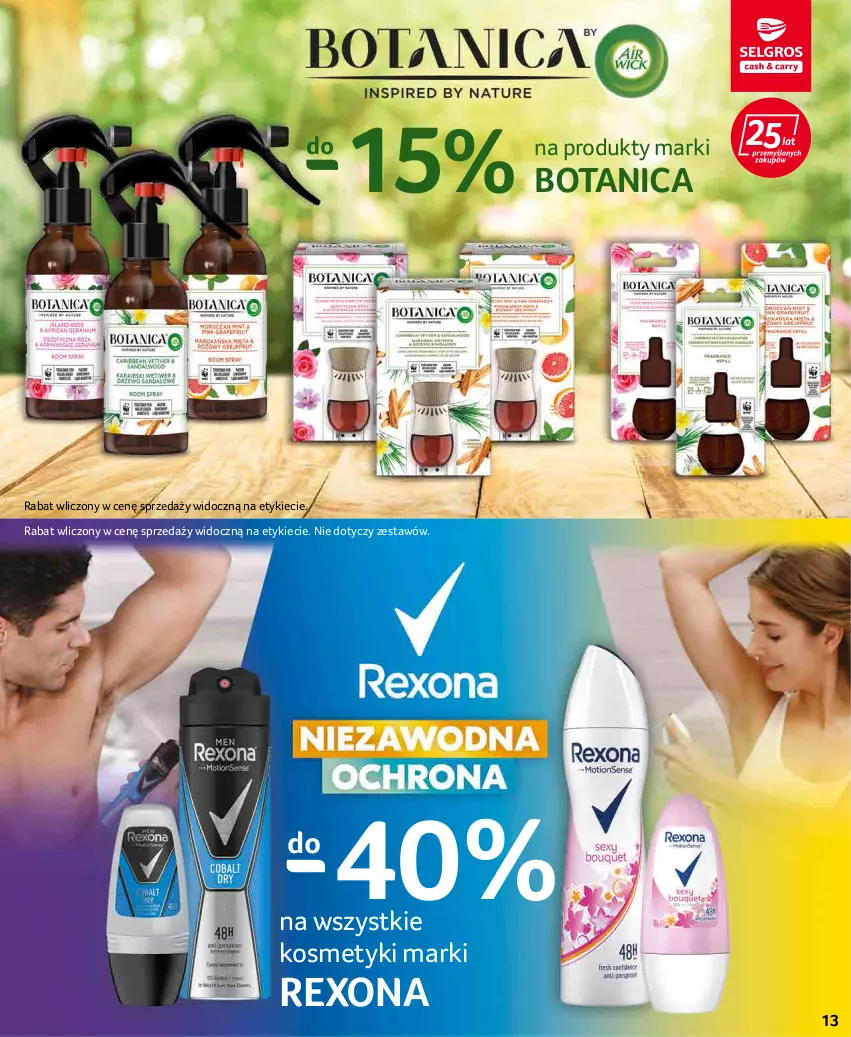 Gazetka promocyjna Selgros - Katalog Uroda - ważna 19.04 do 04.05.2022 - strona 13 - produkty: Rexona