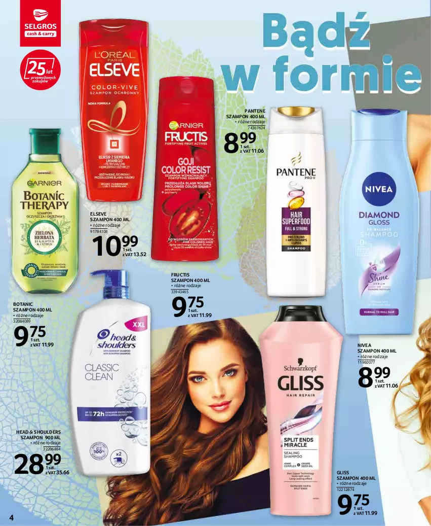 Gazetka promocyjna Selgros - Katalog Uroda - ważna 19.04 do 04.05.2022 - strona 4 - produkty: Elseve, Fructis, Nivea, Pantene, Szampon