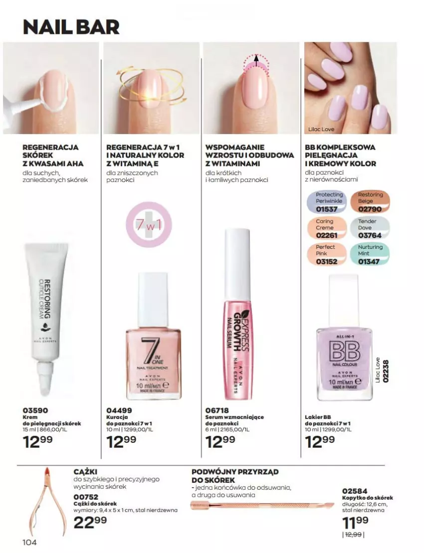 Gazetka promocyjna Avon - Katalog Avon 8/2022 kampania sierpień - ważna 01.08 do 31.08.2022 - strona 104 - produkty: Cążki, Lakier, Rum, Wasa