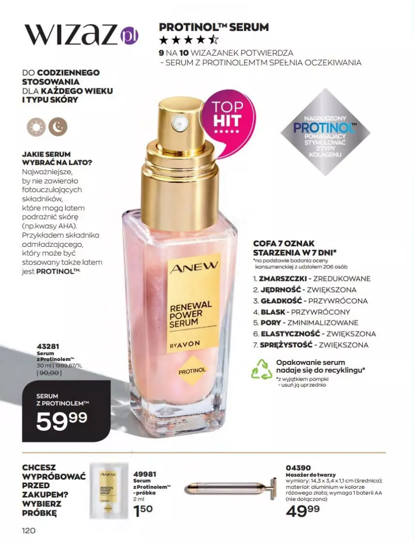 Gazetka promocyjna Avon - Katalog Avon 8/2022 kampania sierpień - ważna 01.08 do 31.08.2022 - strona 120 - produkty: Fa, Mars, Masażer, Por, Rum, Ser, Serum