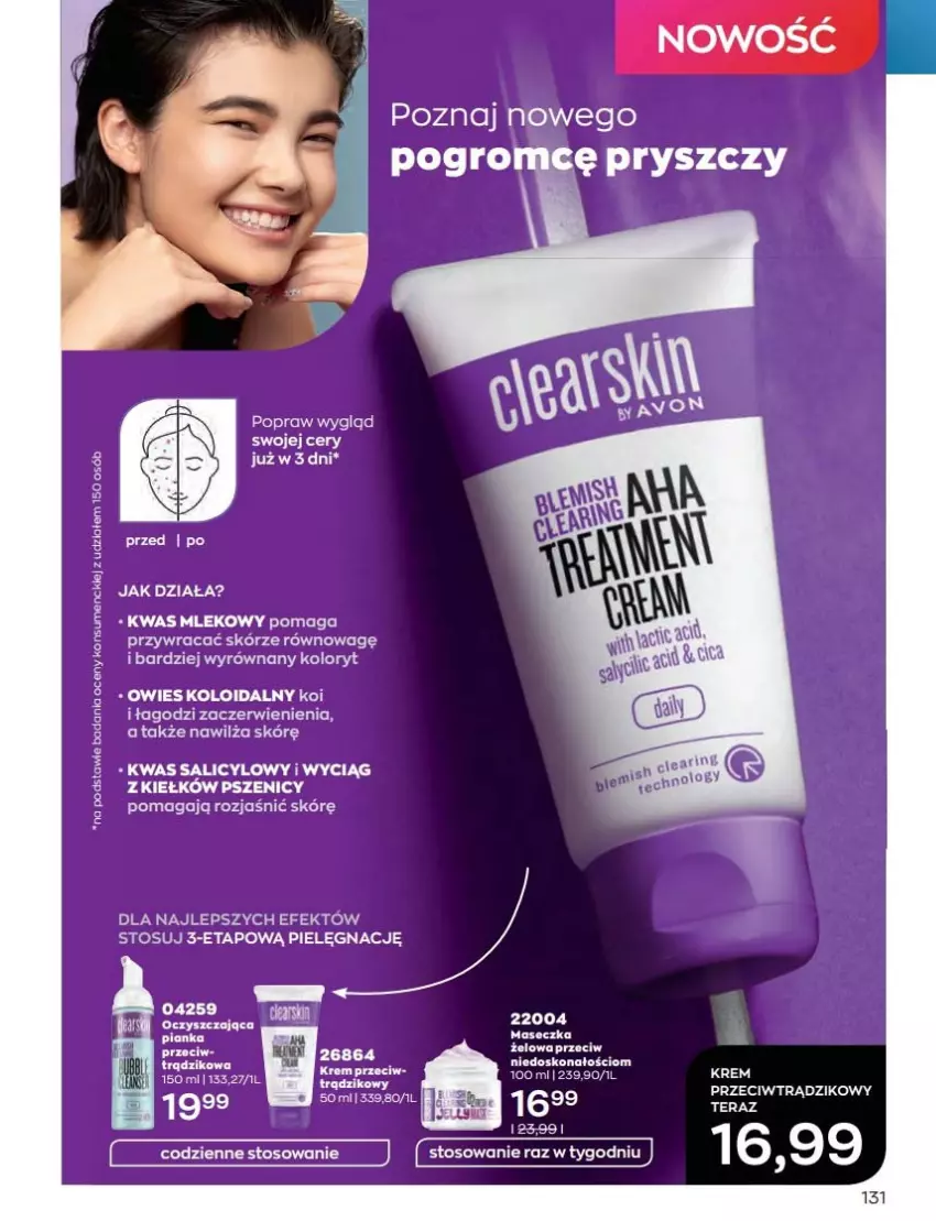 Gazetka promocyjna Avon - Katalog Avon 8/2022 kampania sierpień - ważna 01.08 do 31.08.2022 - strona 131 - produkty: Mleko, Tera