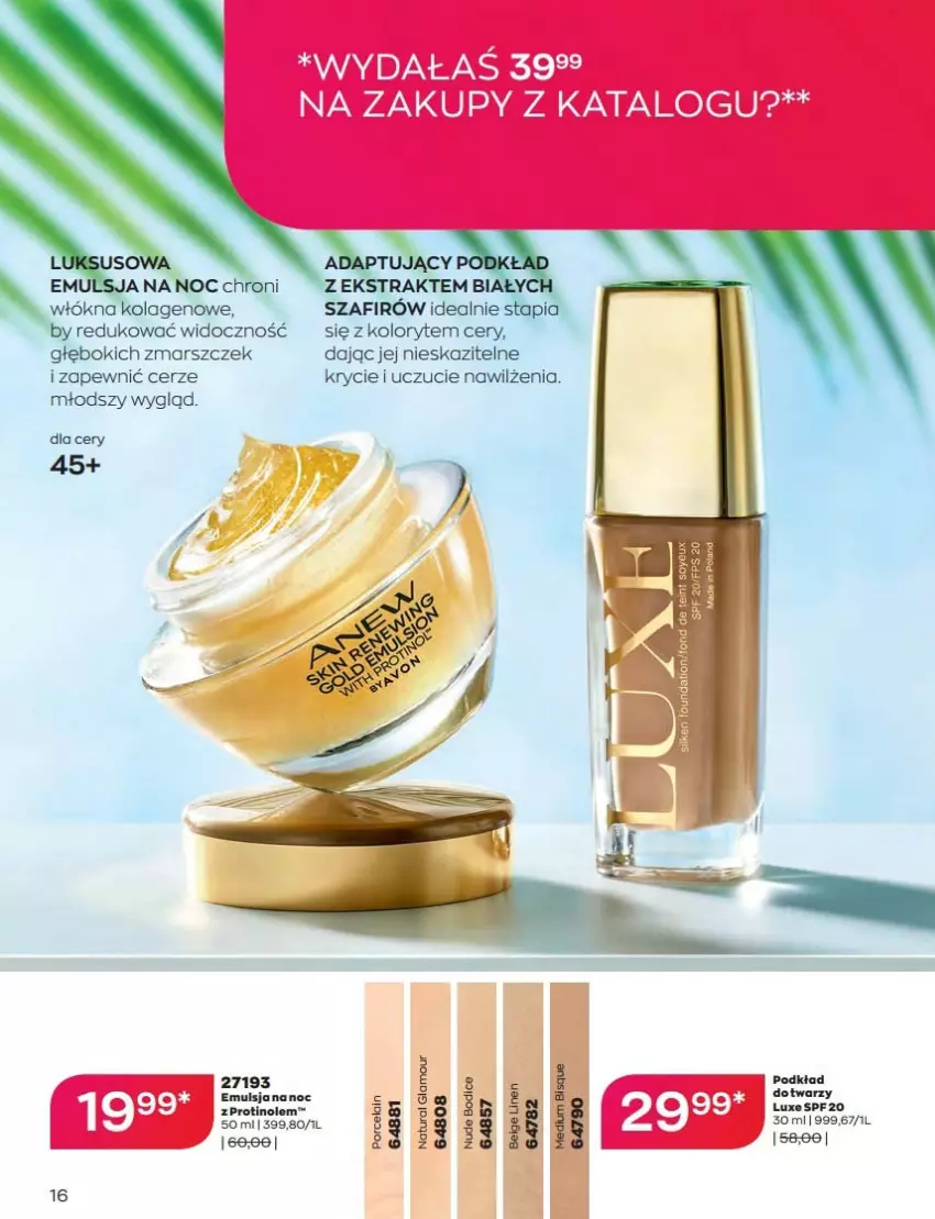 Gazetka promocyjna Avon - Katalog Avon 8/2022 kampania sierpień - ważna 01.08 do 31.08.2022 - strona 16 - produkty: Mars, Podkład