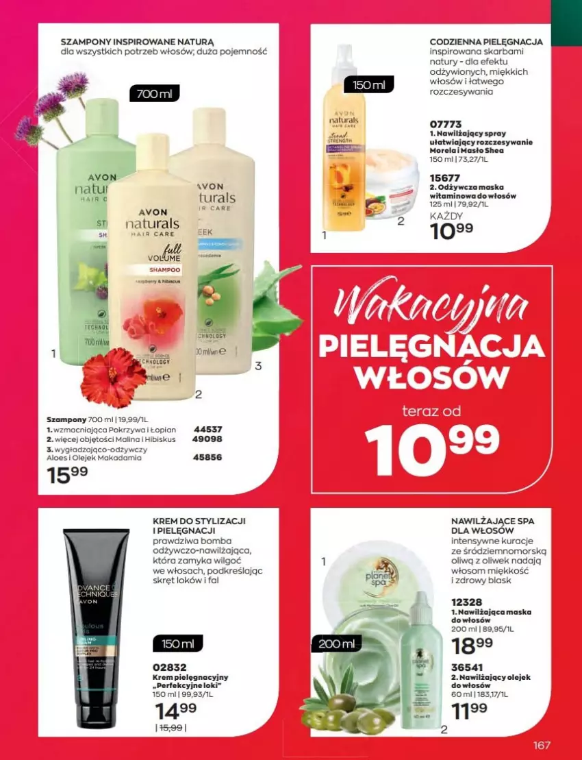 Gazetka promocyjna Avon - Katalog Avon 8/2022 kampania sierpień - ważna 01.08 do 31.08.2022 - strona 167 - produkty: Fa, Hibiskus, LG, Maska, Masło, Morela, Olej, Szampon