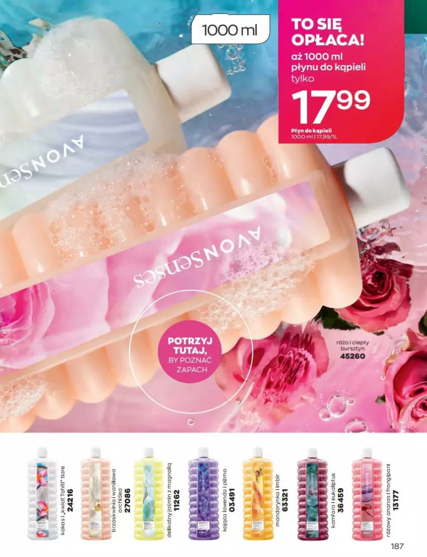 Gazetka promocyjna Avon - Katalog Avon 8/2022 kampania sierpień - ważna 01.08 do 31.08.2022 - strona 187 - produkty: Bursztyn, Gin, LG, Róża