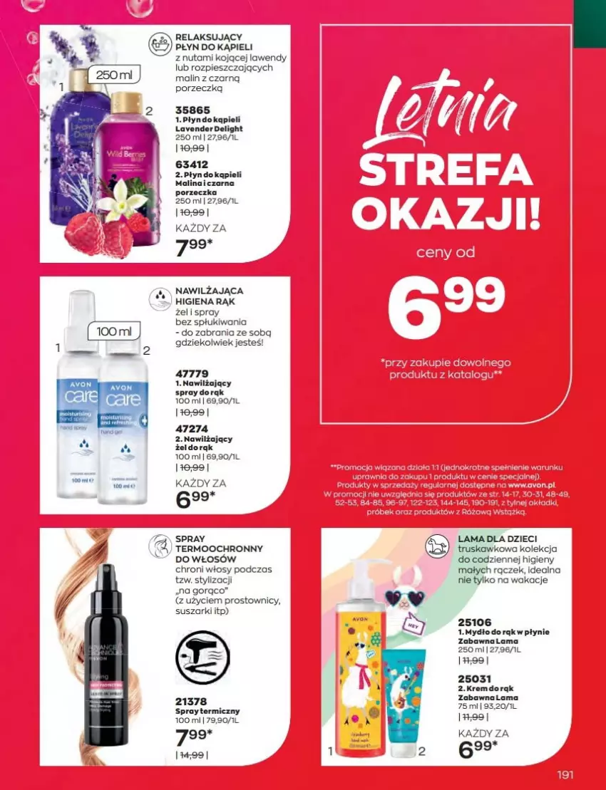 Gazetka promocyjna Avon - Katalog Avon 8/2022 kampania sierpień - ważna 01.08 do 31.08.2022 - strona 191 - produkty: Dzieci, Mydło, Płyn do kąpieli, Por, Suszarki