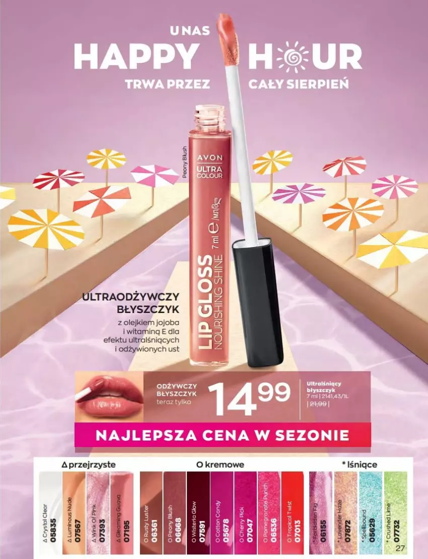 Gazetka promocyjna Avon - Katalog Avon 8/2022 kampania sierpień - ważna 01.08 do 31.08.2022 - strona 27 - produkty: LG, Olej