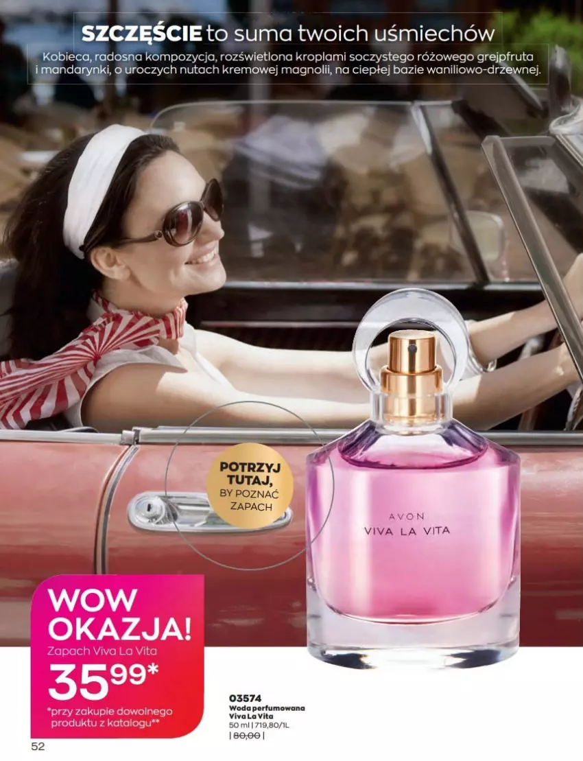 Gazetka promocyjna Avon - Katalog Avon 8/2022 kampania sierpień - ważna 01.08 do 31.08.2022 - strona 52 - produkty: Grejpfrut, Perfum, Woda, Woda perfumowana