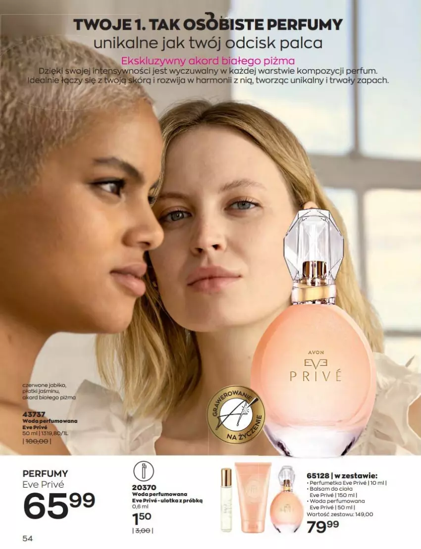 Gazetka promocyjna Avon - Katalog Avon 8/2022 kampania sierpień - ważna 01.08 do 31.08.2022 - strona 54 - produkty: Perfum, Woda, Woda perfumowana