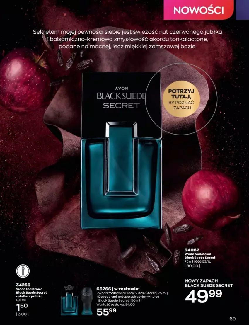 Gazetka promocyjna Avon - Katalog Avon 8/2022 kampania sierpień - ważna 01.08 do 31.08.2022 - strona 69 - produkty: Dezodorant, Lack, Woda, Woda toaletowa