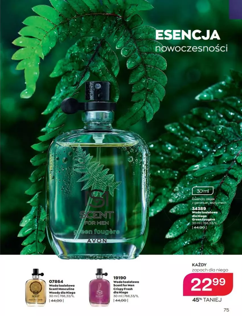 Gazetka promocyjna Avon - Katalog Avon 8/2022 kampania sierpień - ważna 01.08 do 31.08.2022 - strona 75 - produkty: Woda, Woda toaletowa
