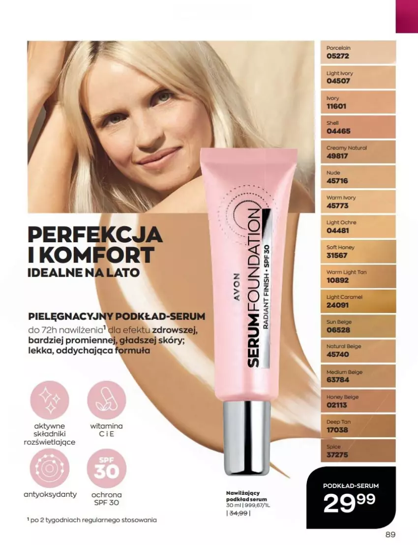 Gazetka promocyjna Avon - Katalog Avon 8/2022 kampania sierpień - ważna 01.08 do 31.08.2022 - strona 89 - produkty: Finish, Ivar, LG, Podkład, Por, Rum, Ser, Serum