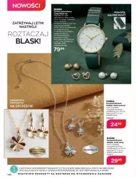 Gazetka promocyjna Avon - Katalog Avon 8/2022 kampania sierpień - Gazetka - ważna od 31.08 do 31.08.2022 - strona 146 - produkty: Zegarek, Top, Naszyjnik, Cynk, Pasek, Kolczyki, Zegar, Bateria