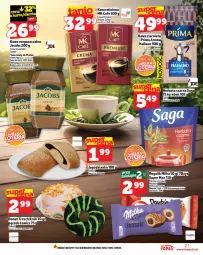 Gazetka promocyjna Topaz - Gazetka - Gazetka - ważna od 01.10 do 01.10.2025 - strona 21 - produkty: Pączek, Kawa rozpuszczalna, Top, Saga, Kawa mielona, Kawa, Herbata czarna, Rogal, Jacobs, Herbata, Milka, Jagodzianka