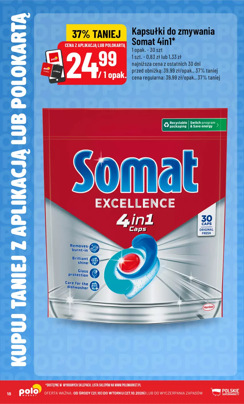 Gazetka promocyjna PoloMarket - Katalog Kupuj taniej z POLOappką - ważna 21.10 do 27.10.2026 - strona 18 - produkty: Gin, Gra, Somat