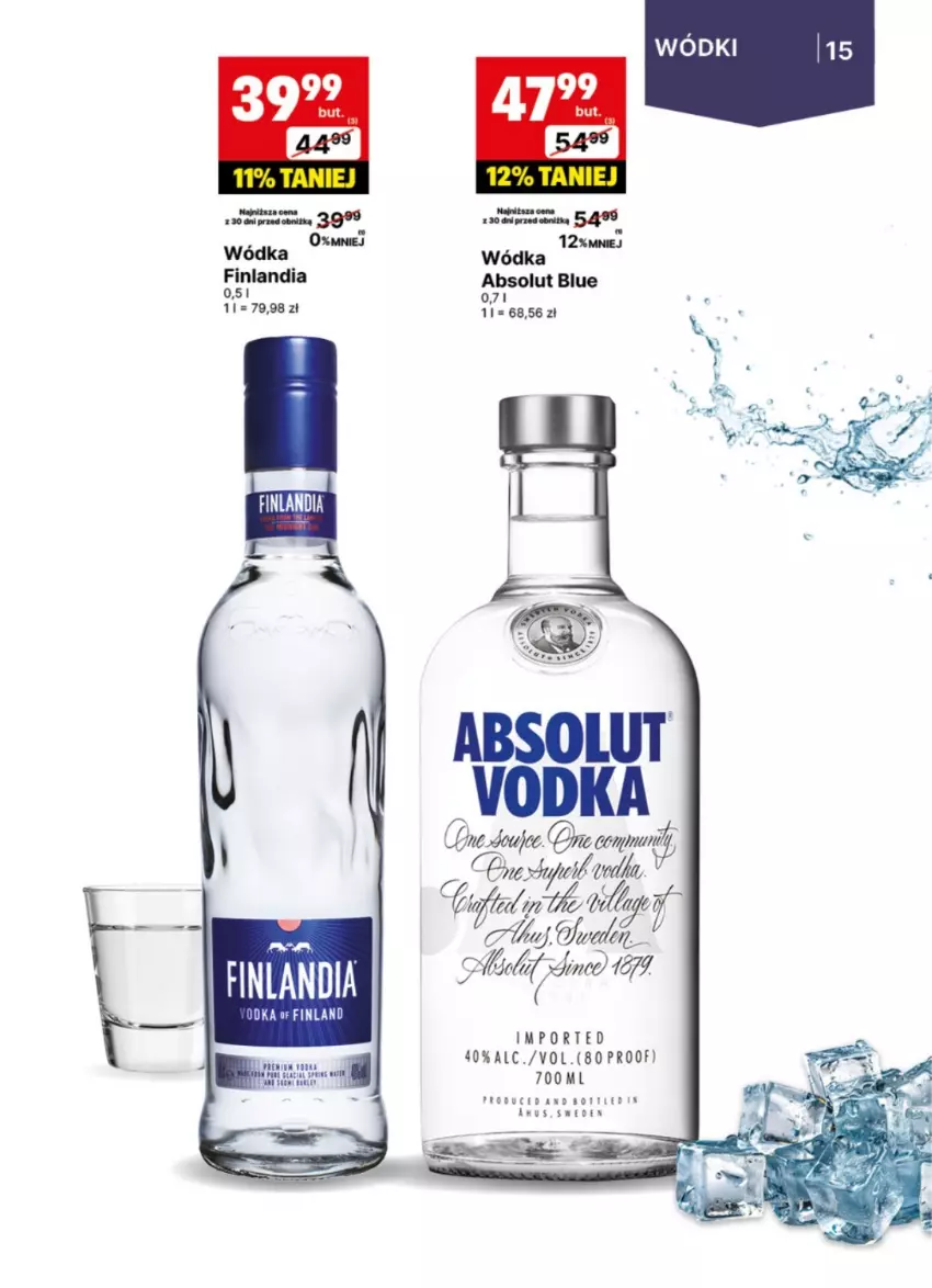 Gazetka promocyjna Delikatesy Centrum - DeliBarek DC20-DC21 - ważna 12.05 do 25.05.2025 - strona 15 - produkty: Absolut, Finlandia, Por, Wódka