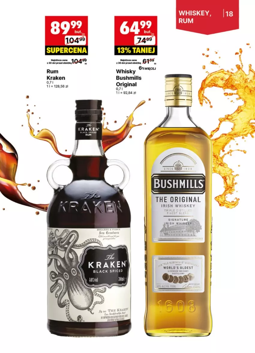 Gazetka promocyjna Delikatesy Centrum - DeliBarek DC20-DC21 - ważna 12.05 do 25.05.2025 - strona 18 - produkty: Bushmills, Gin, Hask, Rum, Whisky