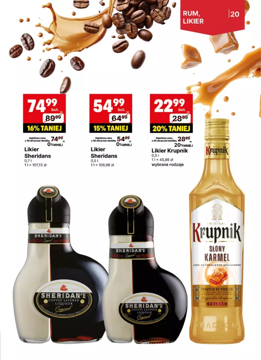 Gazetka promocyjna Delikatesy Centrum - DeliBarek DC20-DC21 - ważna 12.05 do 25.05.2025 - strona 20 - produkty: Krupnik, Likier, Sheridan's
