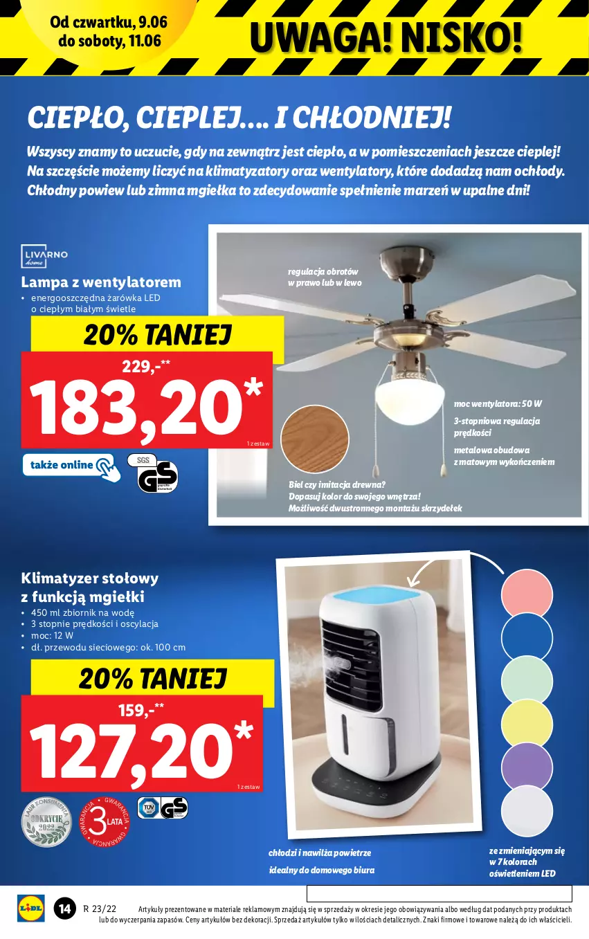 Gazetka promocyjna Lidl - GAZETKA - ważna 06.06 do 11.06.2022 - strona 14 - produkty: Lampa, Top, Waga