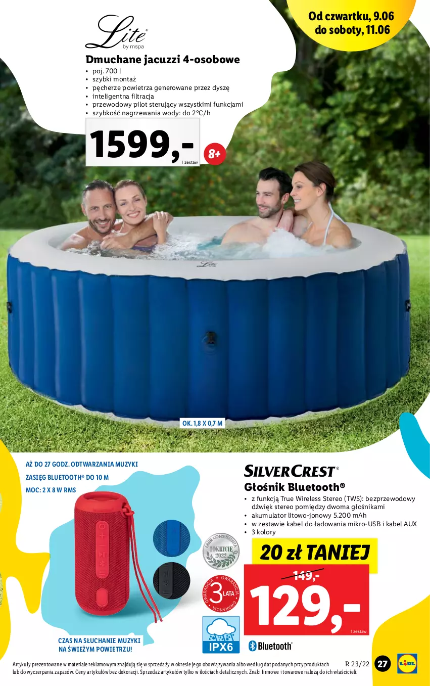 Gazetka promocyjna Lidl - GAZETKA - ważna 06.06 do 11.06.2022 - strona 27 - produkty: Akumulator, Głośnik, Głośnik bluetooth, Intel