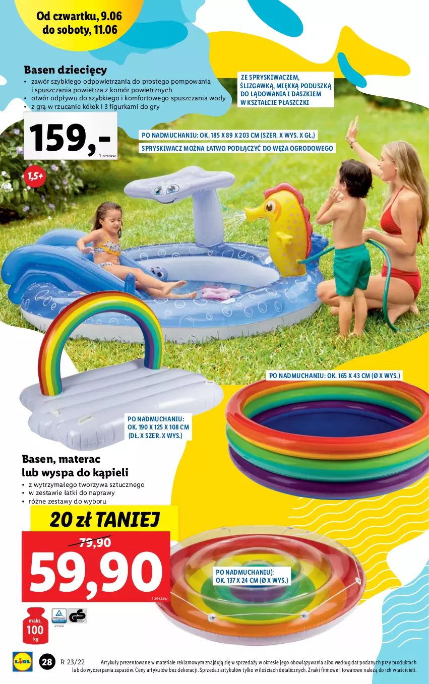 Gazetka promocyjna Lidl - GAZETKA - ważna 06.06 do 11.06.2022 - strona 28 - produkty: Dzieci, Gry, Materac, Płaszcz, Tera