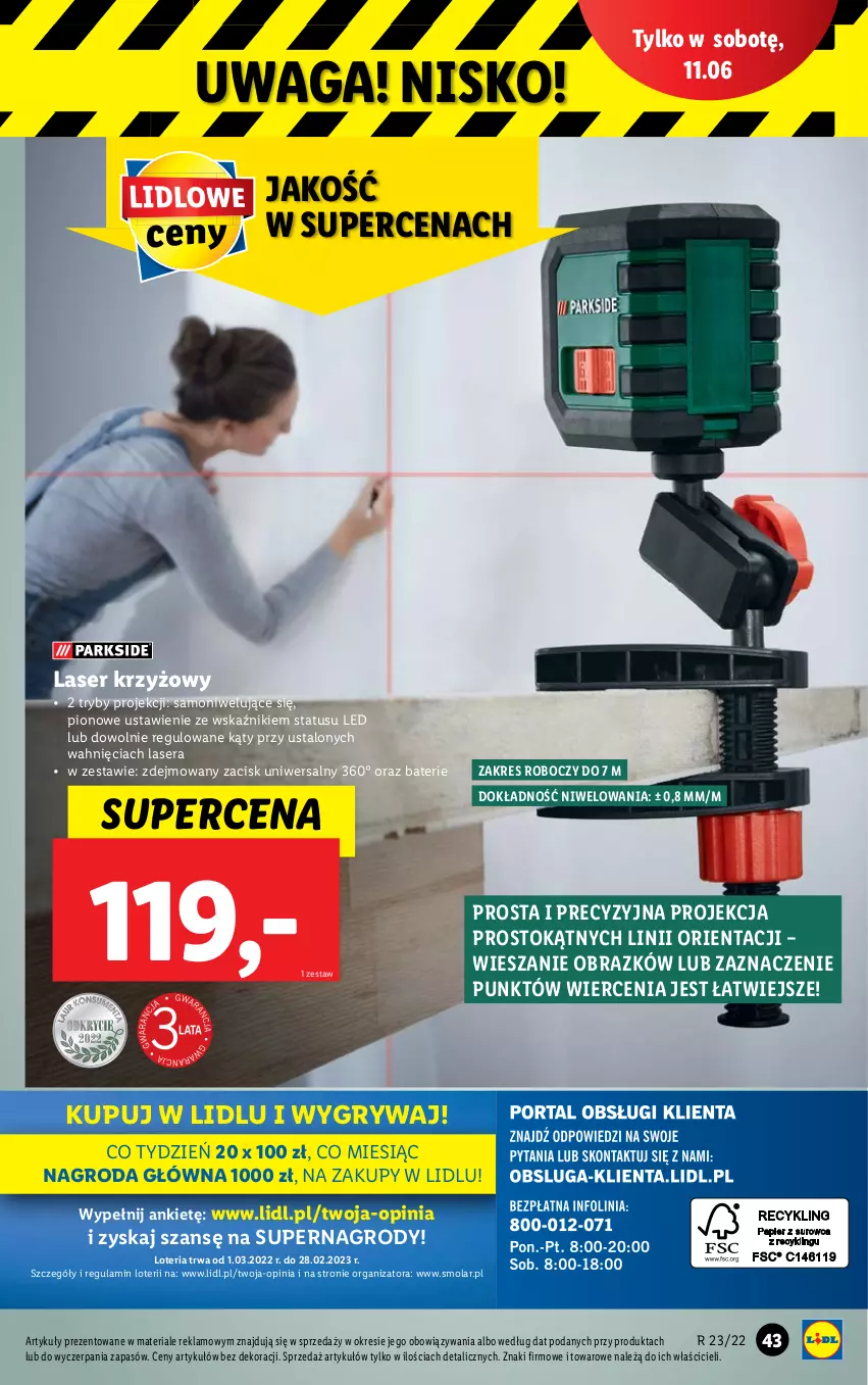 Gazetka promocyjna Lidl - GAZETKA - ważna 06.06 do 11.06.2022 - strona 45 - produkty: Gry, Laser krzyżowy, Mola, Obraz, Ser, Top, Waga