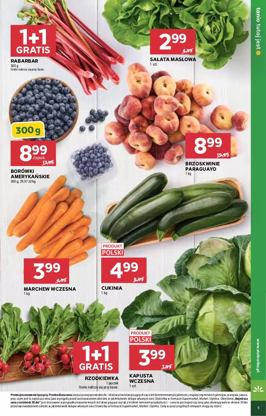 Gazetka promocyjna Stokrotka - Market - ważna 18.06 do 24.06.2026 - strona 11 - produkty: Brzoskwinie, Gra, Masło, Mięso, Optima, Owoce, Rzodkiewka, Sałat, Sałata masłowa, Warzywa