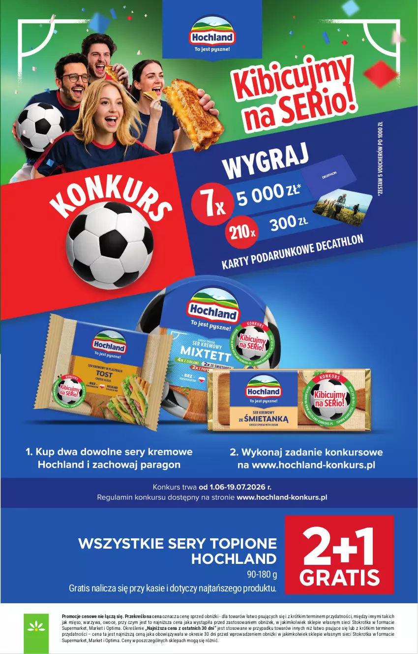 Gazetka promocyjna Stokrotka - Market - ważna 18.06 do 24.06.2026 - strona 16 - produkty: Gra, Hochland, Mięso, Optima, Owoce, Ser, Top, Warzywa