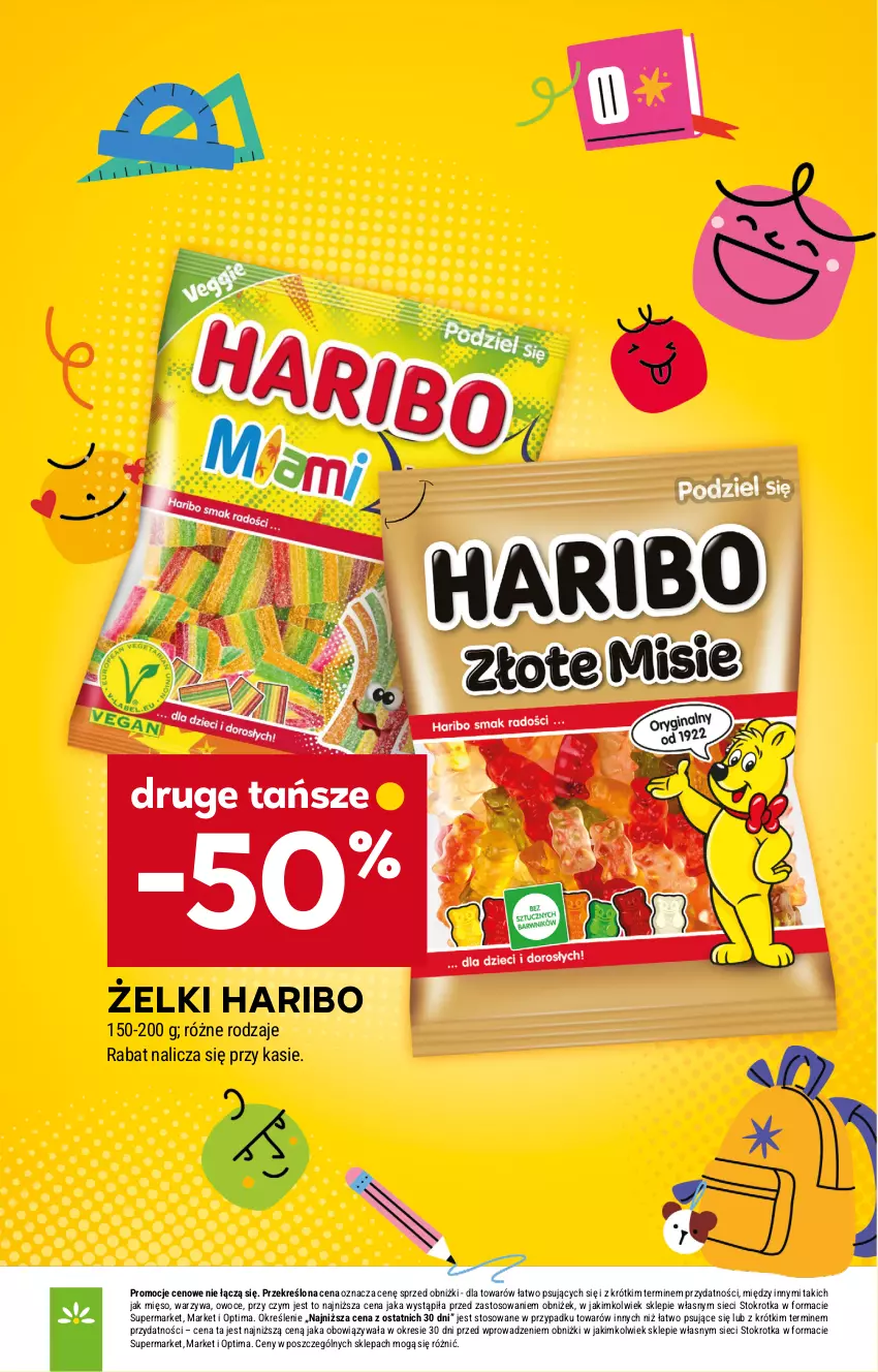 Gazetka promocyjna Stokrotka - Market - ważna 18.06 do 24.06.2026 - strona 25 - produkty: Cukier, Cukierki, Haribo, Mięso, Optima, Owoce, Warzywa, Wawel