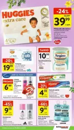 Gazetka promocyjna Intermarche - Gazetka - ważna od 22.04 do 22.04.2025 - strona 36 - produkty: Gin, Płyn do płukania jamy ustnej, Listerine, Papier, Bell, Dezodorant, Pasta do zębów, Adidas, Pianka do golenia, Tran, Tampony, Płyn do płukania, Ręcznik, Huggies, Colgate, O.B., LG
