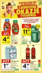 Gazetka promocyjna Intermarche - Gazetka - ważna od 22.04 do 22.04.2025 - strona 45 - produkty: Piwa, Piwo, Ketchup, Gra, Coca-Cola, Kotlin, Fanta, Woda mineralna, Woda, Sprite, Cisowianka, Fa