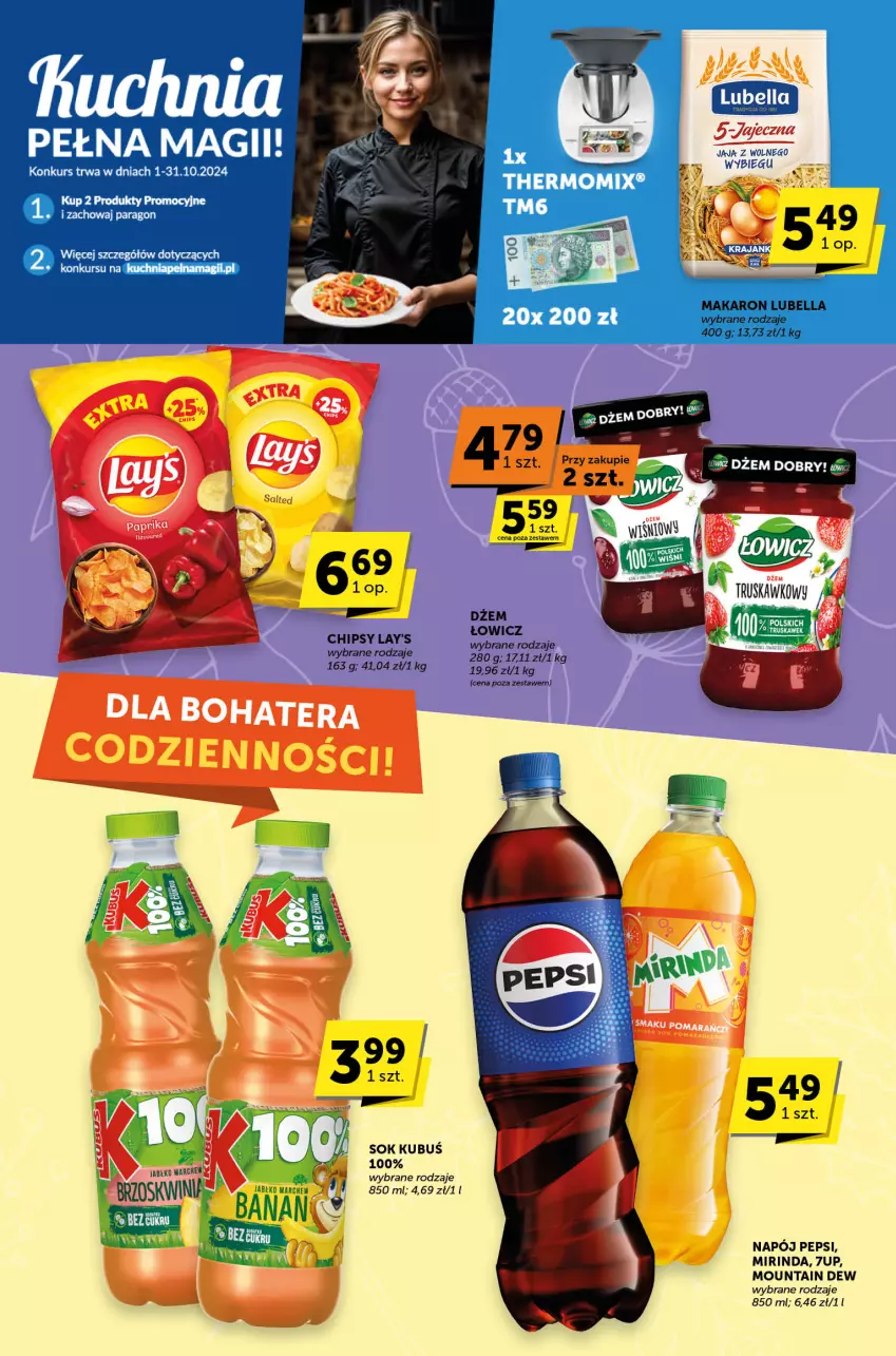 Gazetka promocyjna ABC - ważna 03.10 do 15.10.2024 - strona 7 - produkty: 7up, Bell, Bella, Dżem, Kubuś, Lubella, Makaron, Mirinda, Napój, Pepsi, Sok