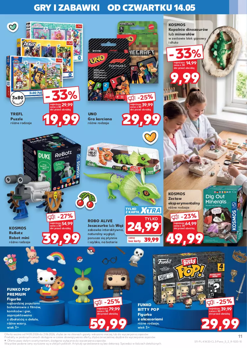 Gazetka promocyjna Kaufland - Kaufland - ważna 14.05 do 02.06.2026 - strona 11 - produkty: Dinozaur, Gra, Gry, Por, Puzzle, Robot, Tera, Zabawka