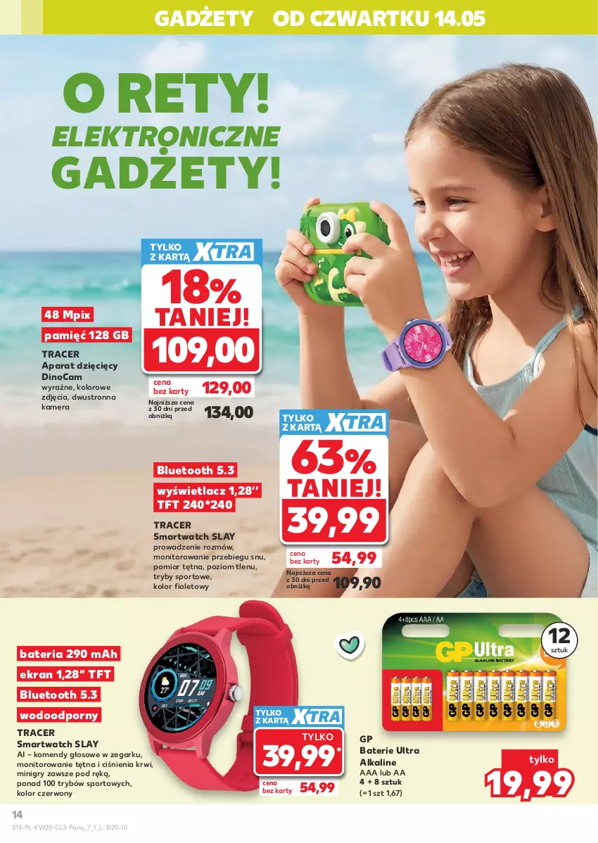 Gazetka promocyjna Kaufland - Kaufland - ważna 14.05 do 02.06.2026 - strona 14 - produkty: Acer, Bateria, Gry, Kamera, Monitor, Por, Smartwatch, Sport, Zegar