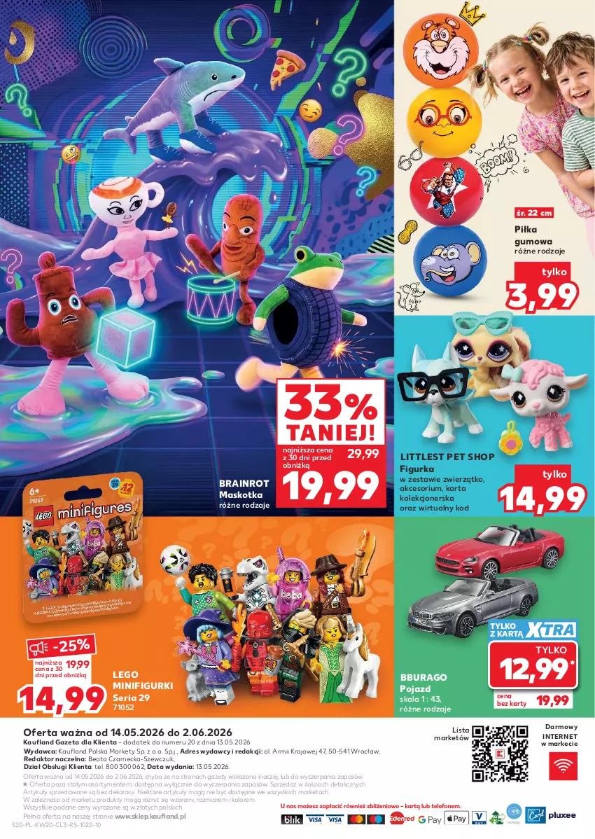Gazetka promocyjna Kaufland - Kaufland - ważna 14.05 do 02.06.2026 - strona 20 - produkty: Dres, LEGO, Littlest Pet Shop, Pojazd, Ser
