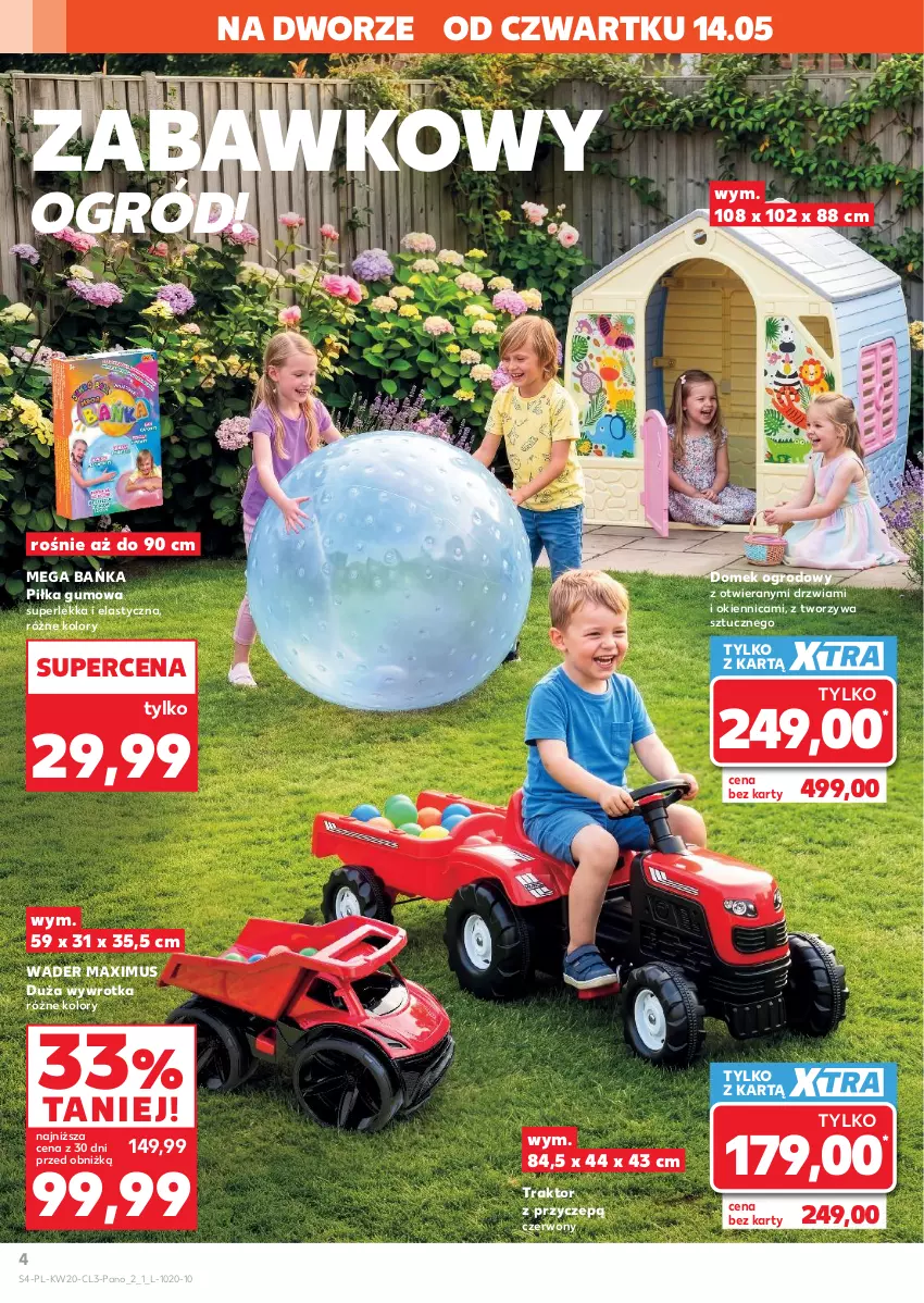 Gazetka promocyjna Kaufland - Kaufland - ważna 14.05 do 02.06.2026 - strona 4 - produkty: Drzwi, Mus, Ogród, Traktor, Wywrotka
