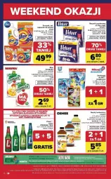 Gazetka promocyjna Carrefour - Gazetka Weekend okazji od czwartku! - Gazetka - ważna od 09.05 do 09.05.2026 - strona 6 - produkty: Piwa, Piwo, Domestos, Por, Mus, Gra, Papier, Zawieszki, Velvet, Vizir, Ręcznik, Rolki, Tymbark, Oshee, Kapsułki do prania, Napój, Lech Premium, LG, Fa