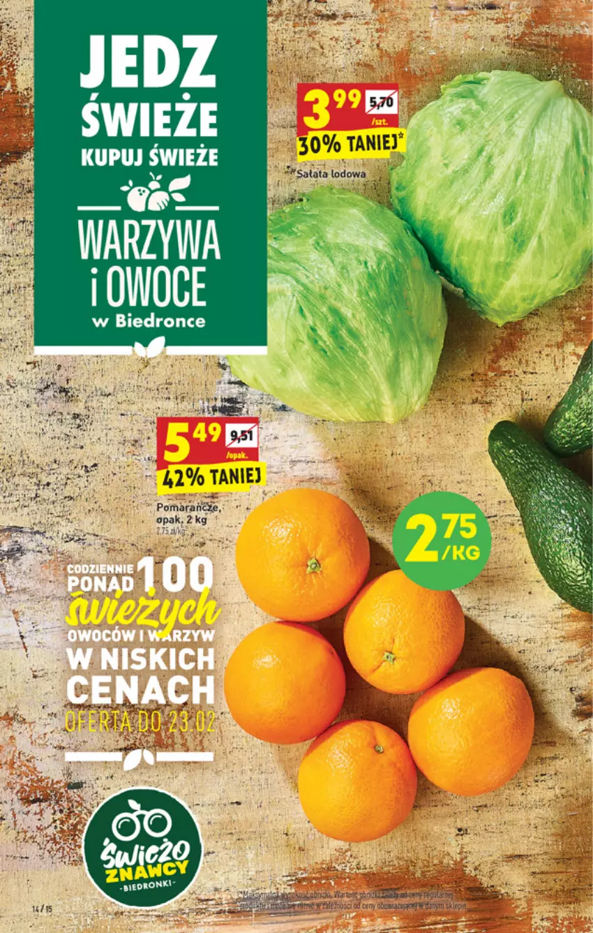 Gazetka promocyjna Biedronka - W tym tygodniu - ważna 21.02 do 26.02.2022 - strona 14 - produkty: Fa, Owoce, Warzywa, Warzywa i owoce