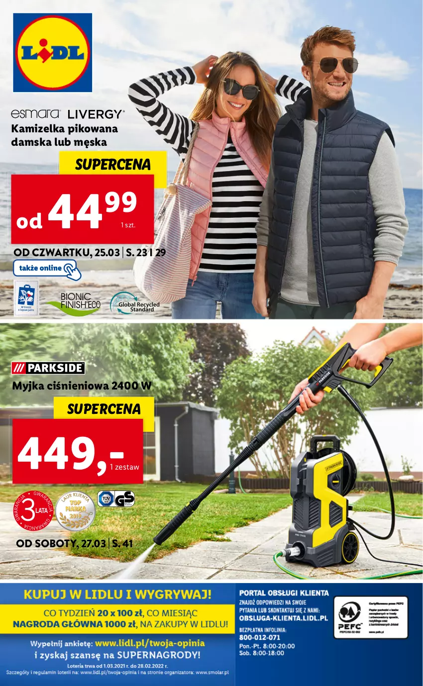 Gazetka promocyjna Lidl - GAZETKA - ważna 22.03 do 28.03.2021 - strona 49 - produkty: Kamizelka, Myjka ciśnieniowa