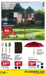 Gazetka promocyjna Lidl - GAZETKA - Gazetka - ważna od 28.03 do 28.03.2021 - strona 40 - produkty: Sok, Wycieraczka, Parasol, Szyny, Suszarka, Zestaw narzędzi