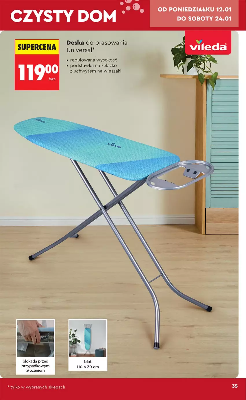 Gazetka promocyjna Biedronka - Okazje Tygodnia - ważna 10.01 do 24.01.2026 - strona 37 - produkty: Deska do prasowania, Sok, Wieszak