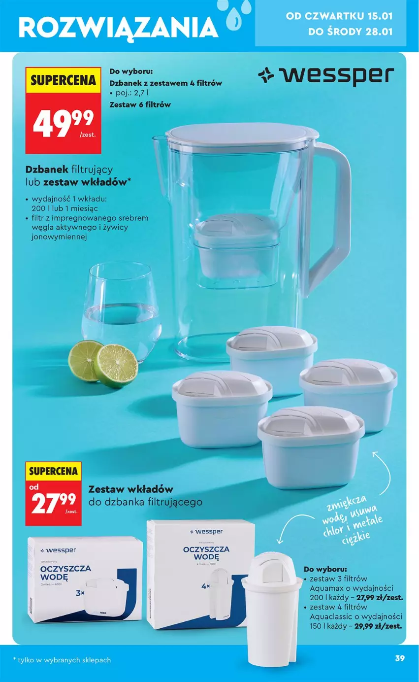 Gazetka promocyjna Biedronka - Okazje Tygodnia - ważna 10.01 do 24.01.2026 - strona 41 - produkty: Dzbanek, Dzbanek filtrujący
