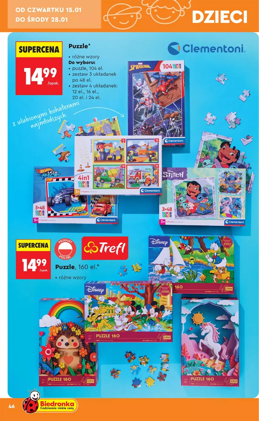 Gazetka promocyjna Biedronka - Okazje Tygodnia - ważna 10.01 do 24.01.2026 - strona 48 - produkty: Fa, Puzzle