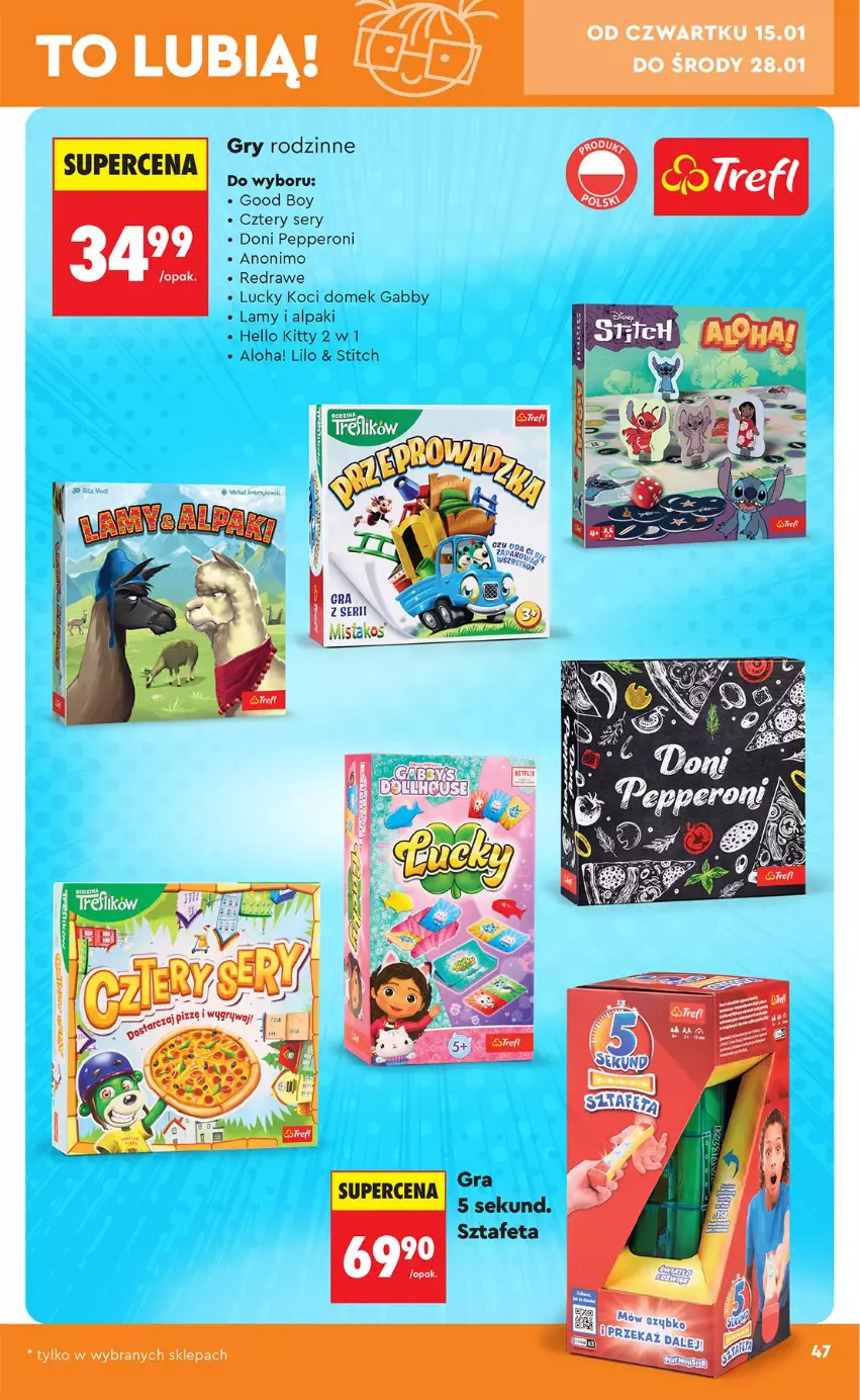 Gazetka promocyjna Biedronka - Okazje Tygodnia - ważna 10.01 do 24.01.2026 - strona 49 - produkty: Feta, Gra, Gry, Koc, Ser