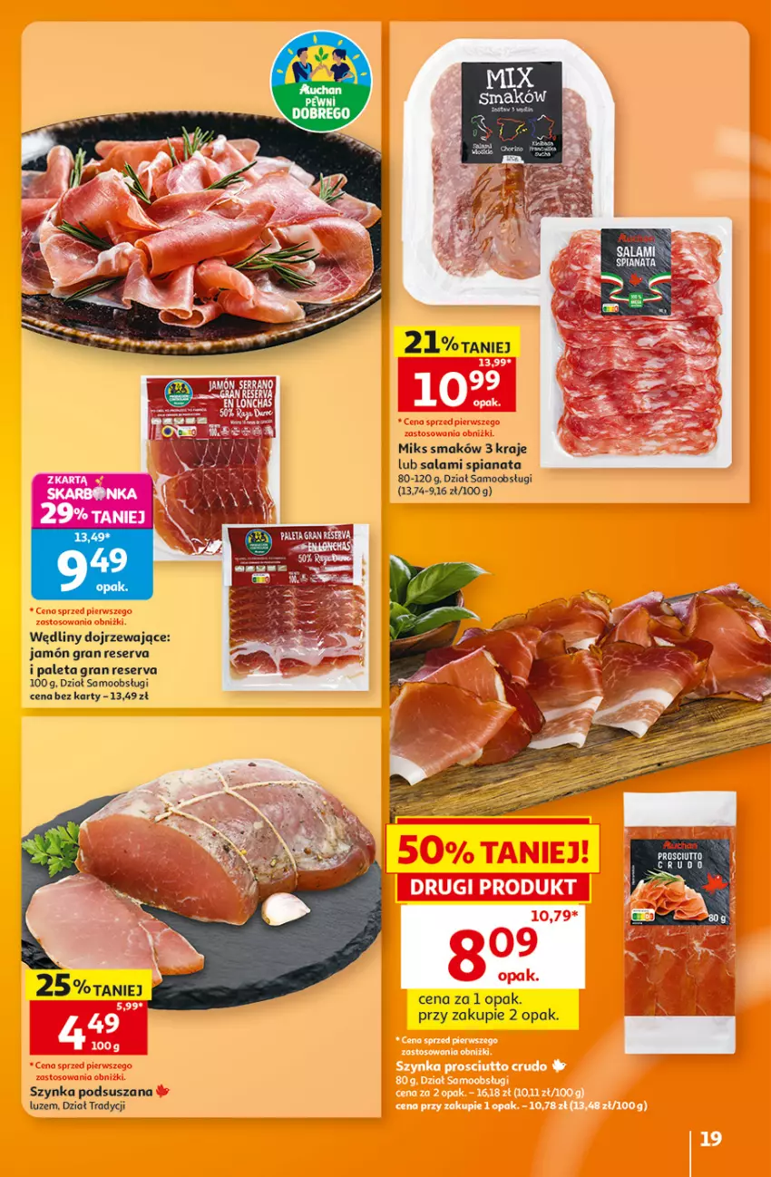 Gazetka promocyjna Auchan - 30 Lat Hipermarket - ważna 08.10 do 14.10.2026 - strona 19 - produkty: Gra, Paleta, Prosciutto, Salami, Ser, Szynka