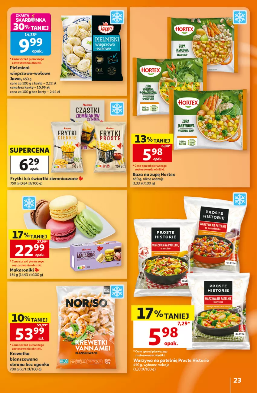 Gazetka promocyjna Auchan - 30 Lat Hipermarket - ważna 08.10 do 14.10.2026 - strona 23 - produkty: Frytki, Hortex, Makaron