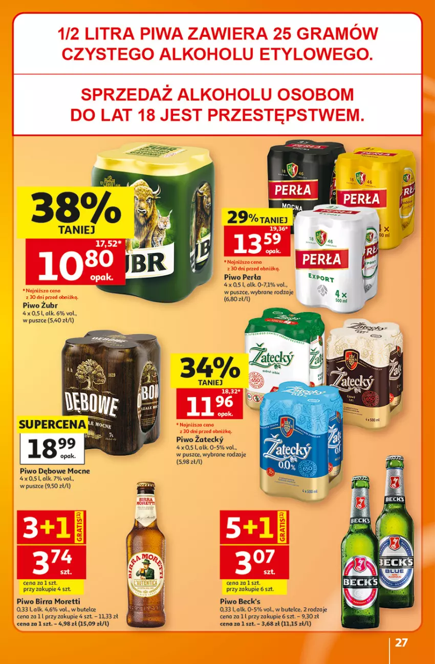 Gazetka promocyjna Auchan - 30 Lat Hipermarket - ważna 08.10 do 14.10.2026 - strona 27 - produkty: Gra, Perła, Piwa, Piwo