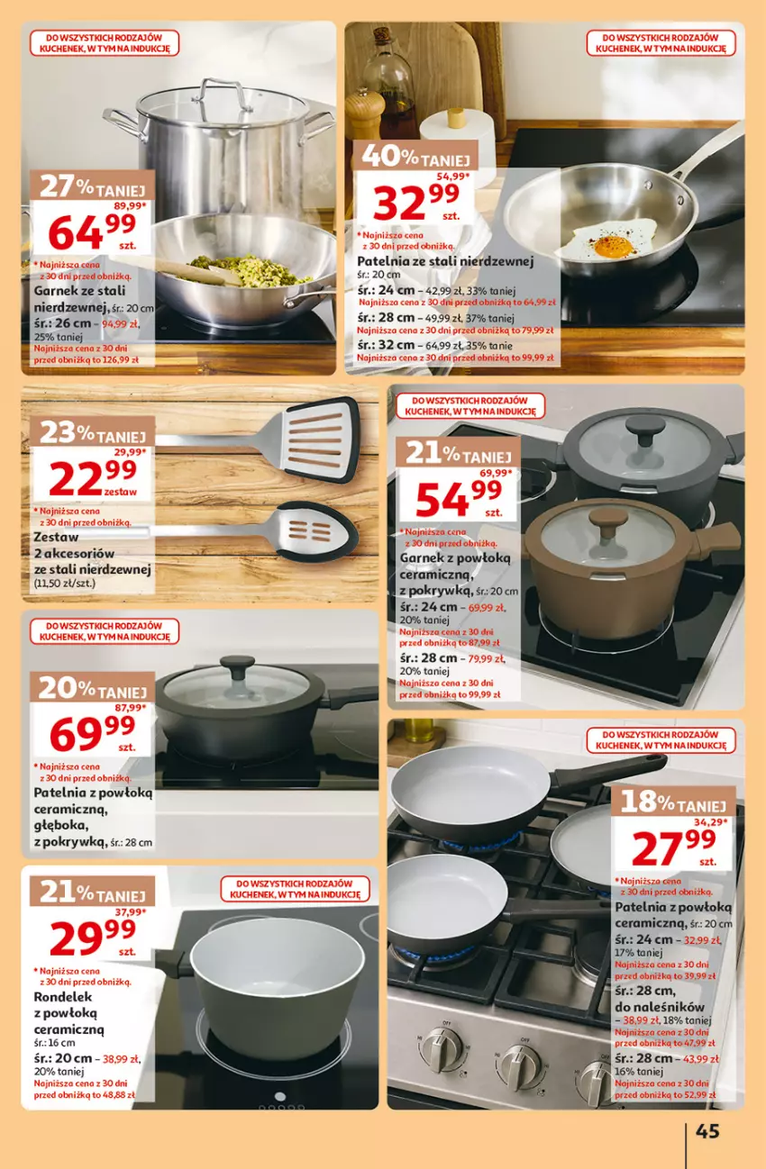 Gazetka promocyjna Auchan - 30 Lat Hipermarket - ważna 08.10 do 14.10.2026 - strona 45 - produkty: Garnek, Patelnia, Rondel